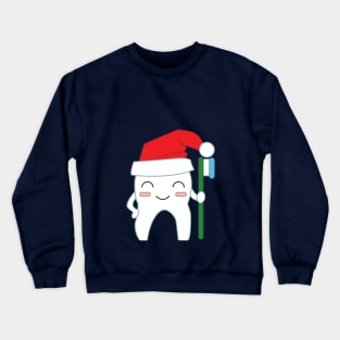 christmas dental may all your teeth be white Crewneck Sweatshirt